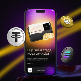 Mobile device displaying the Crypto Yieldbrain trading platform
